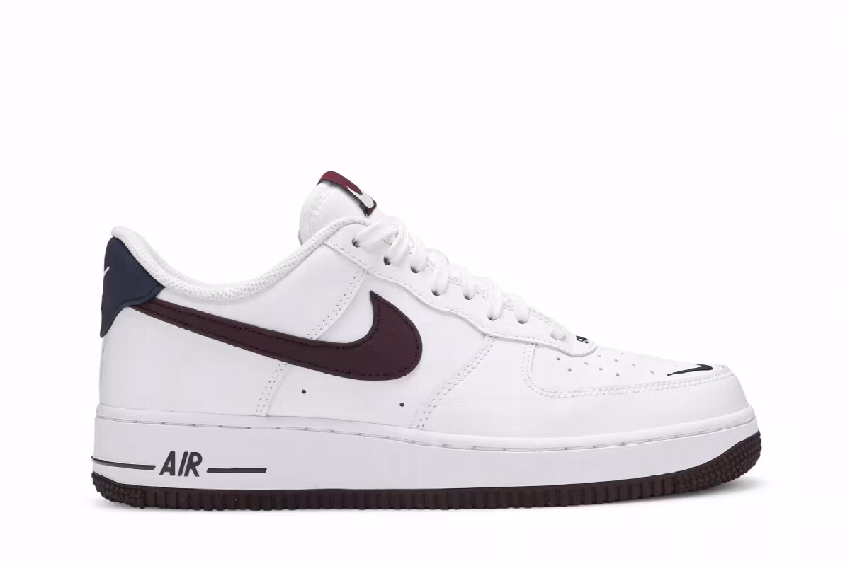 Nike Air Force 1 White Night Maroon, view 2