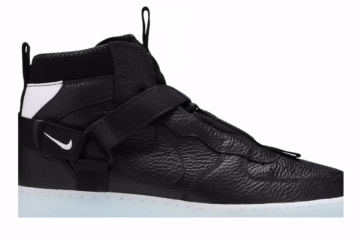 Nike Air Force 1 Mid Utility Black Half Blue, view 3