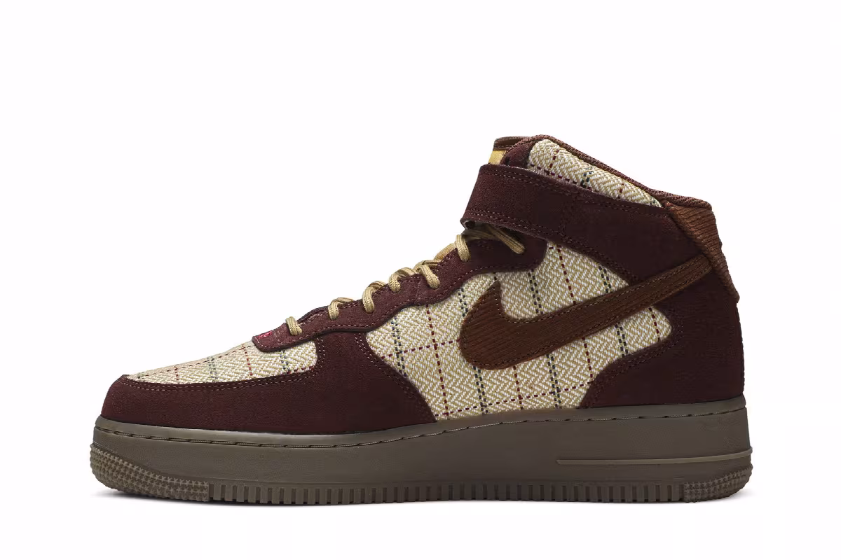 Nike Air Force 1 Mid Gum Dark Brown, view 4