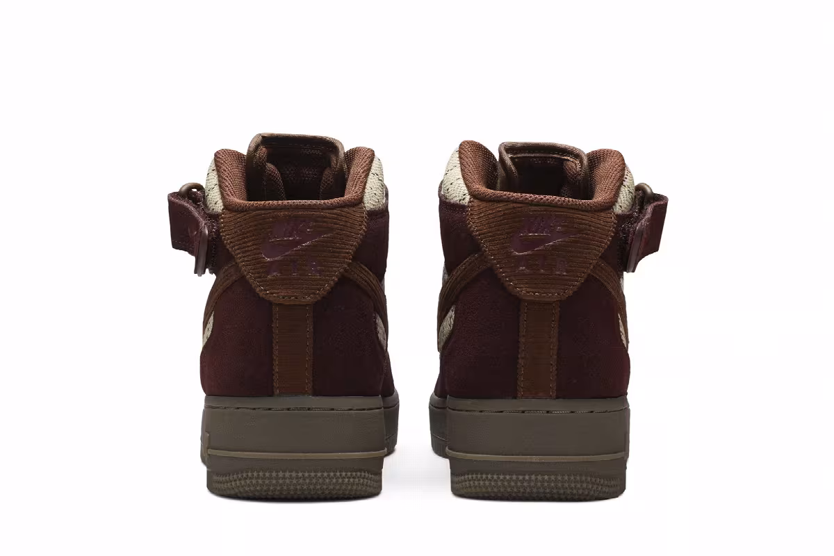 Nike Air Force 1 Mid Gum Dark Brown, view 7