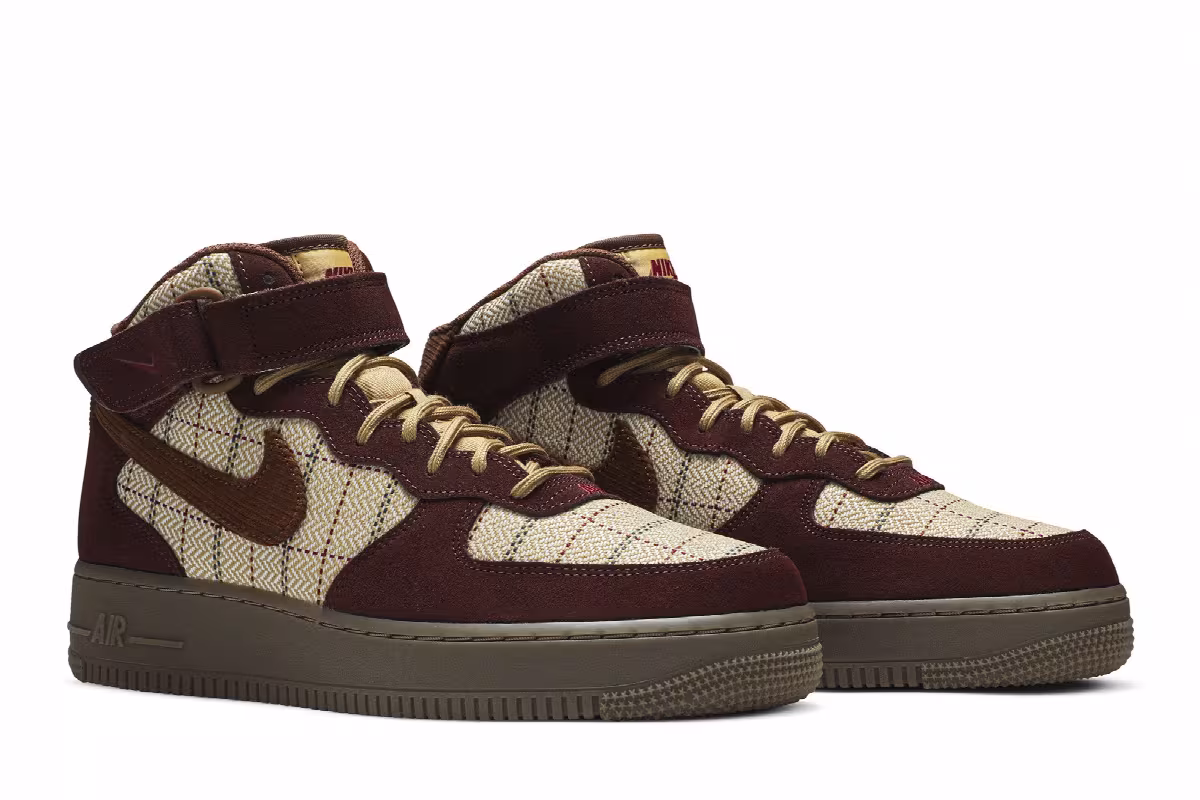 Nike Air Force 1 Mid Gum Dark Brown, view 9