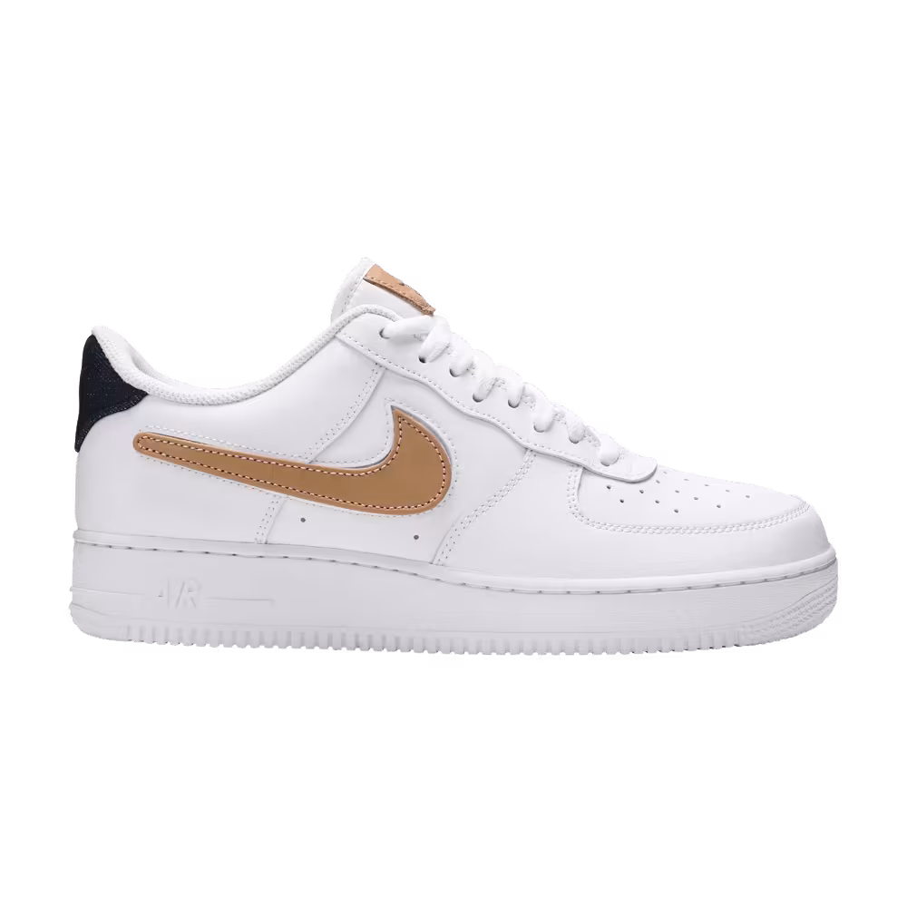 Nike Air Force 1 Low Removable Swoosh - White Vachetta