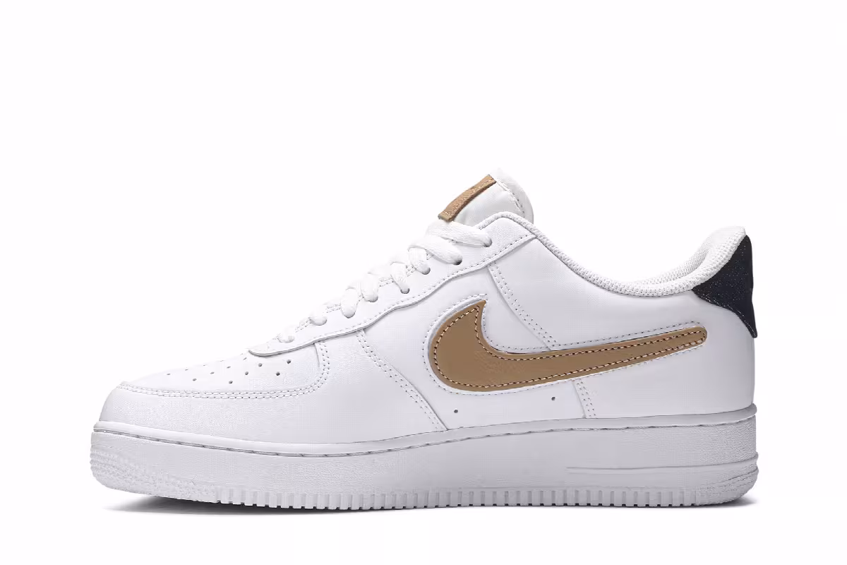 Nike Air Force 1 Low Removable Swoosh - White Vachetta, view 4