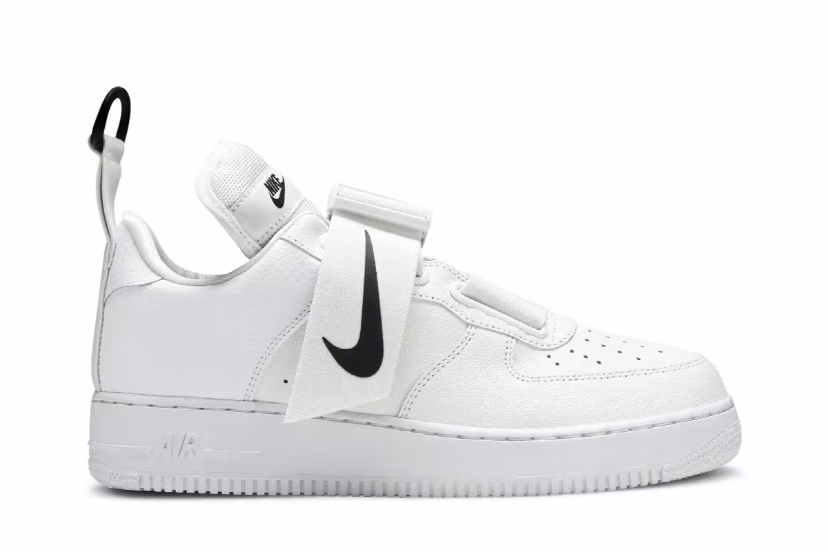 Nike Air Force 1 Utility White Black, view 2