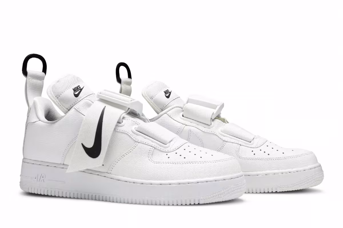 Nike Air Force 1 Utility White Black, view 9