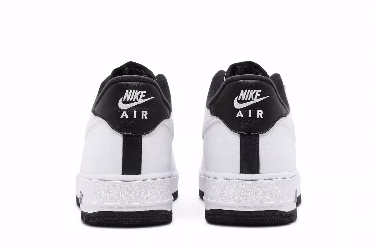 Nike Air Force 1 White Black, view 7