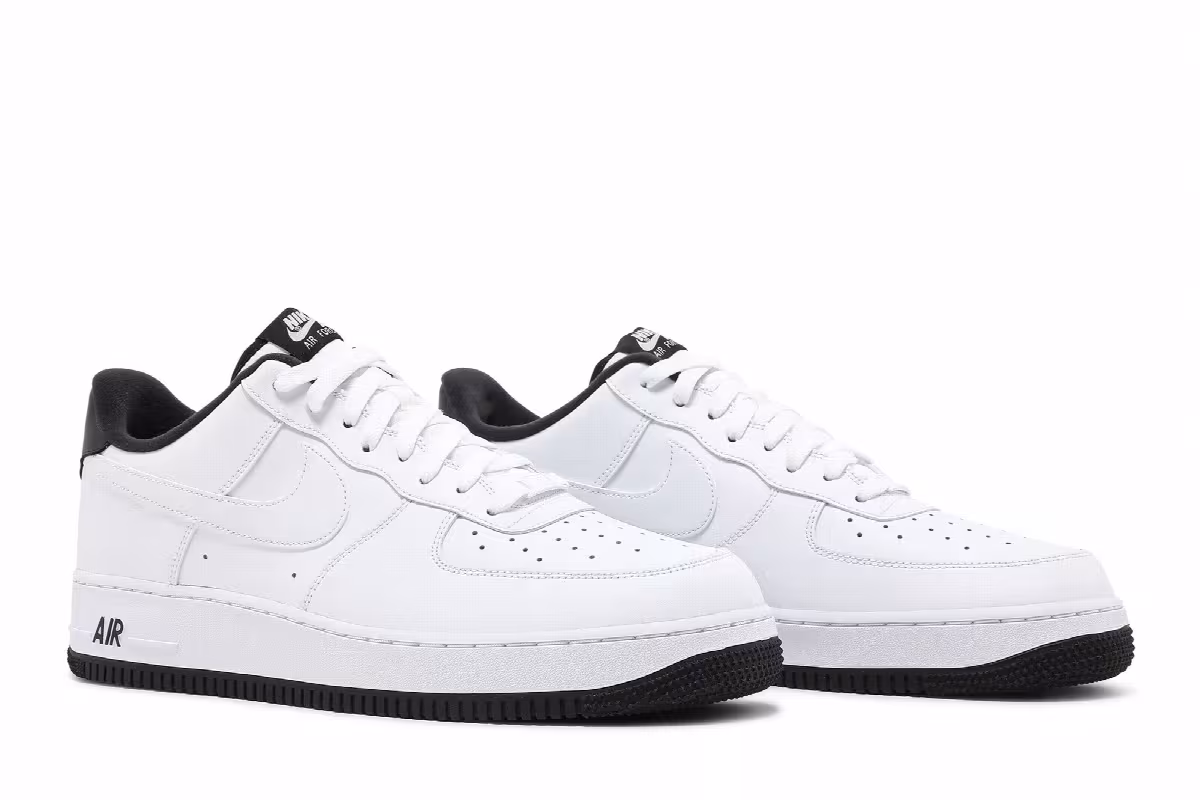Nike Air Force 1 White Black, view 9