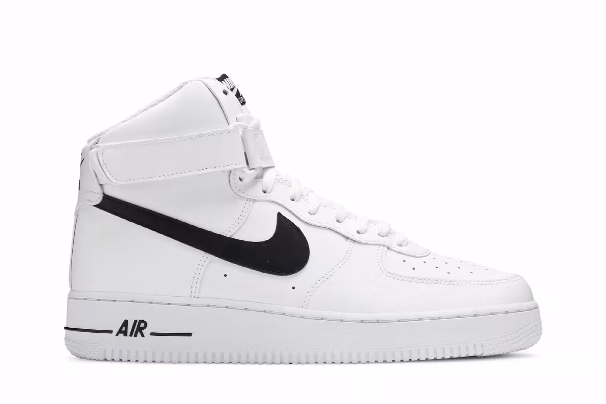 Nike Air Force 1 High White Black, view 2