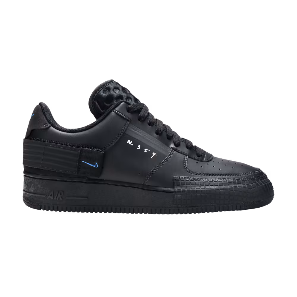 Nike Air Force 1 Type Black Photo Blue