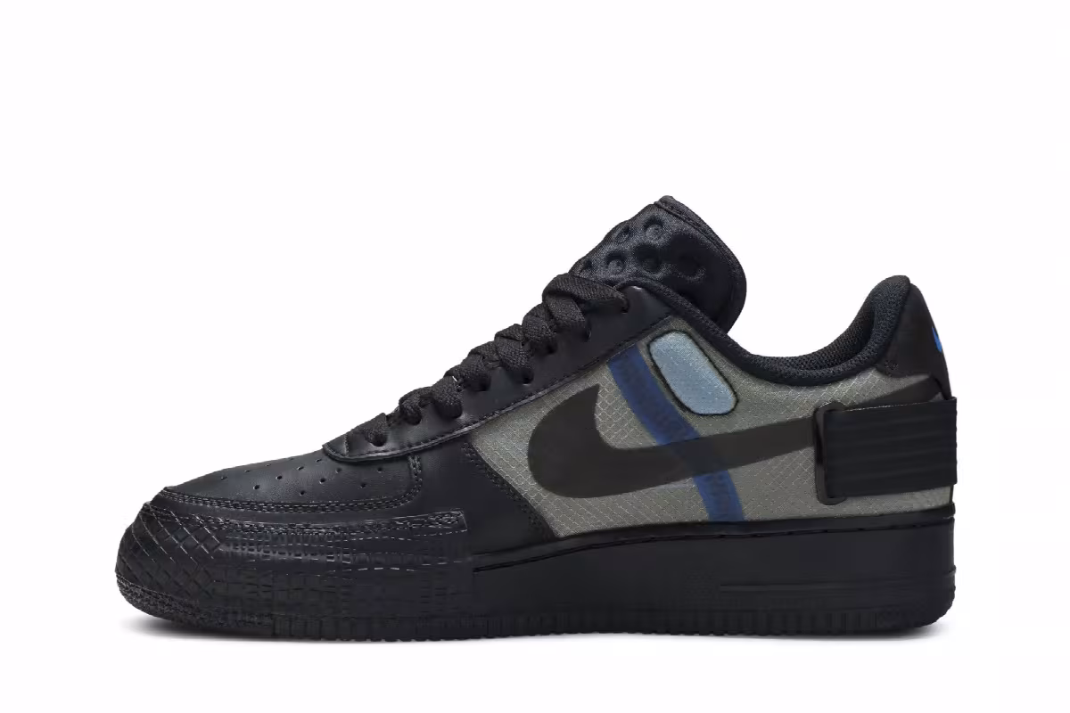 Nike Air Force 1 Type Black Photo Blue, view 4