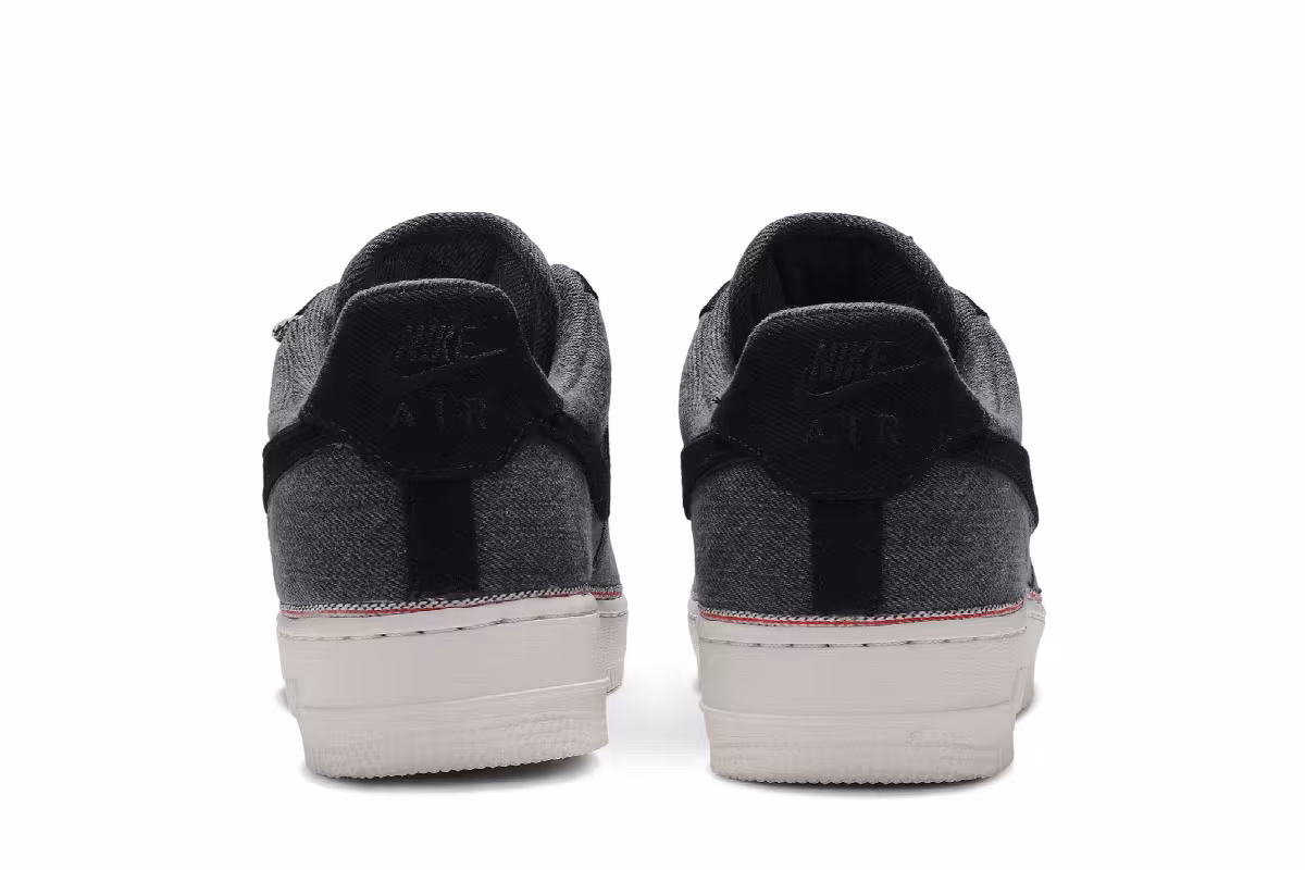 Nike 3x1 x Air Force 1 Low Premium Black Denim, view 7