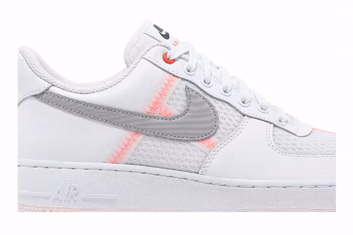 Nike Air Force 1 Low Transparent White Grey, view 3