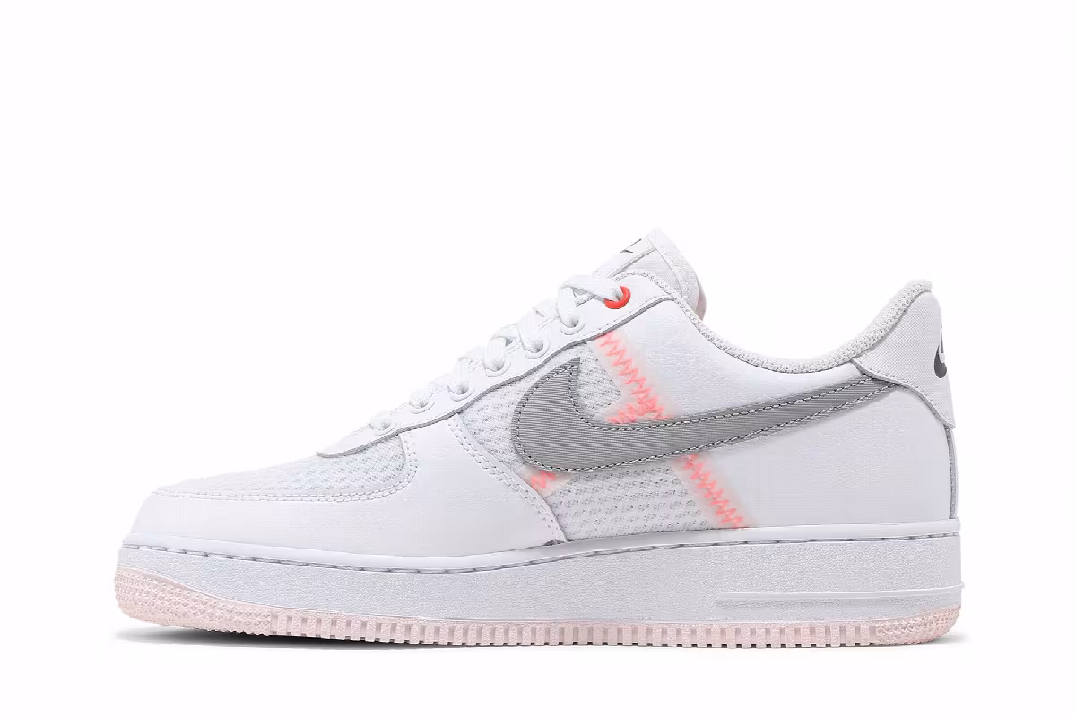 Nike Air Force 1 Low Transparent White Grey, view 4