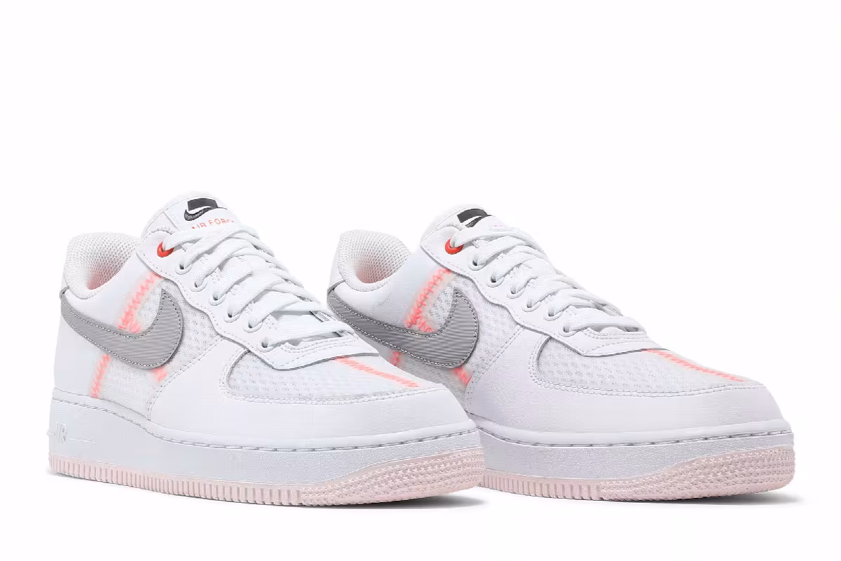 Nike Air Force 1 Low Transparent White Grey, view 9