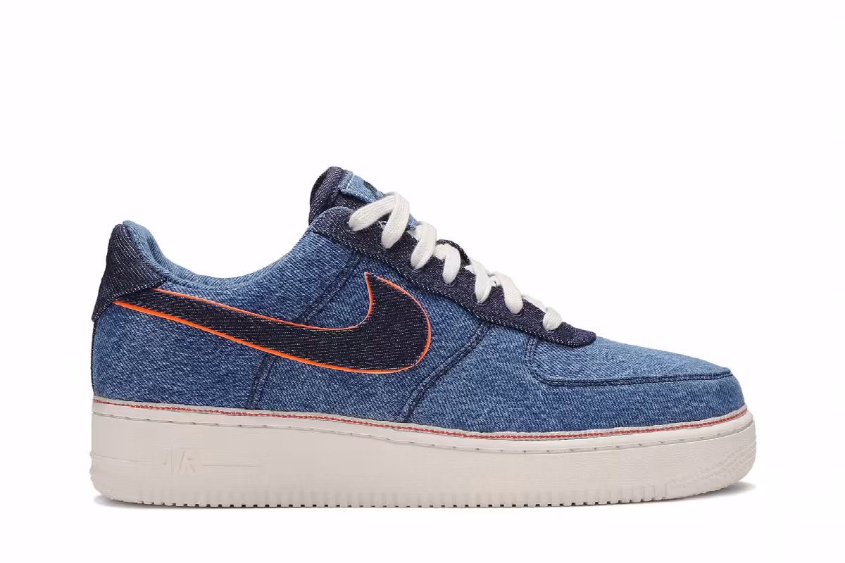 3x1 x Nike Air Force 1 Low Premium Stonewash Blue, view 2