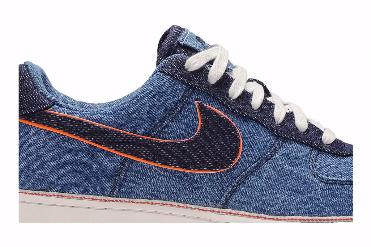 3x1 x Nike Air Force 1 Low Premium Stonewash Blue, view 3