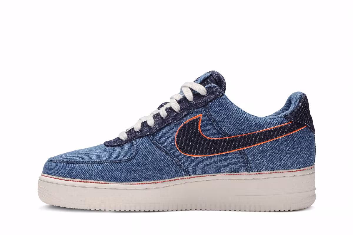 3x1 x Nike Air Force 1 Low Premium Stonewash Blue, view 4