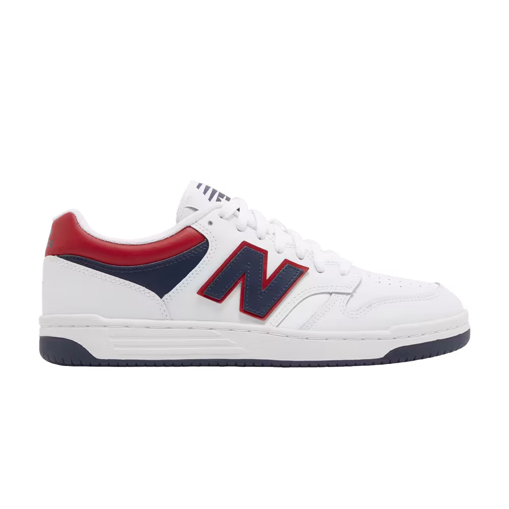 New Balance 480 White Indigo Red