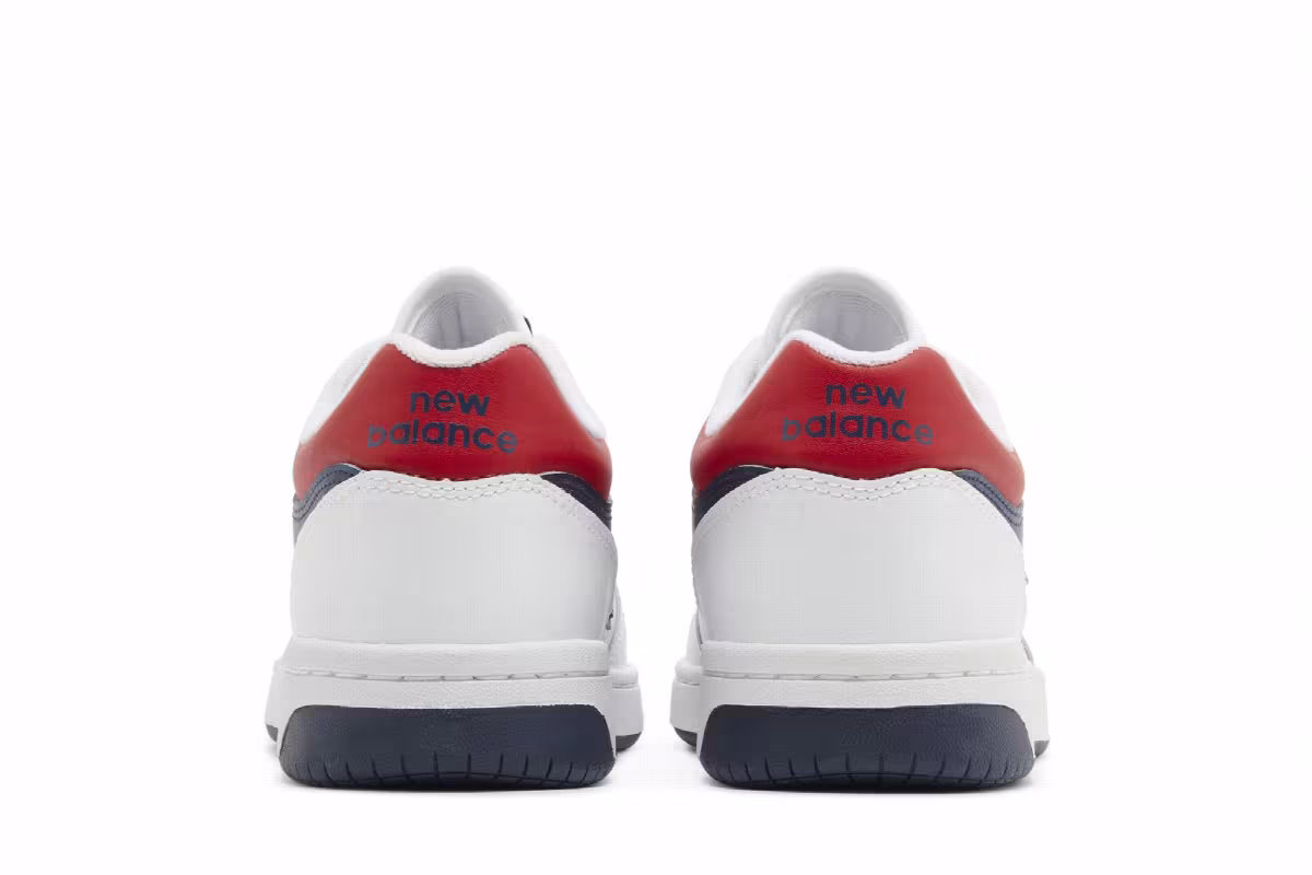 New Balance 480 White Indigo Red, view 7