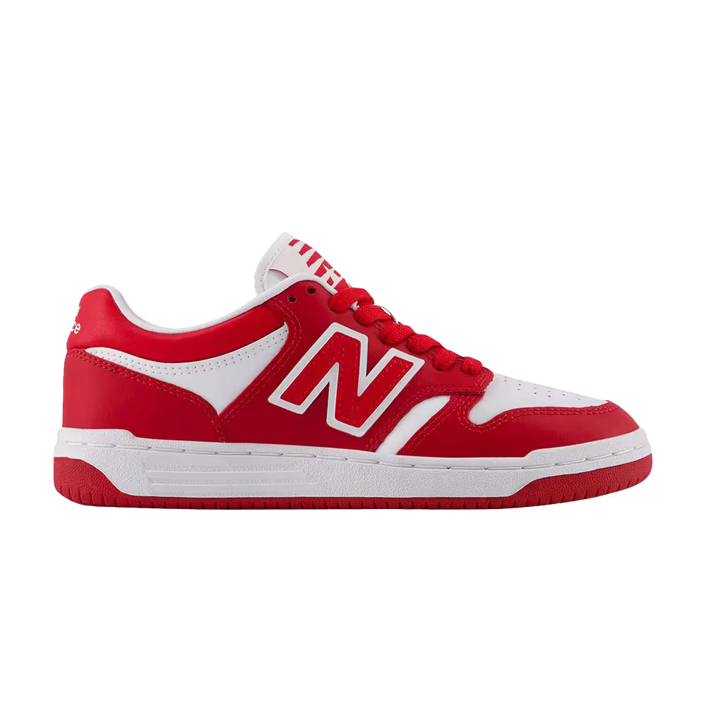 New Balance 480 Big Kid Red White