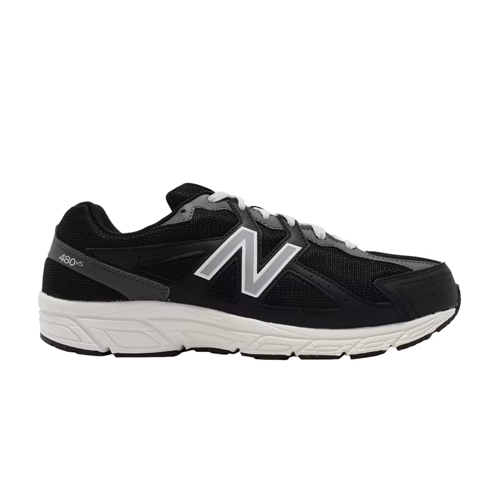 New Balance Women's 480v5 4E Wide Black White