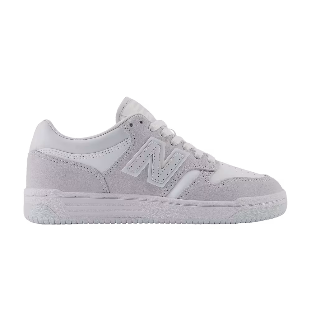 New Balance 480 Big Kid White Grey
