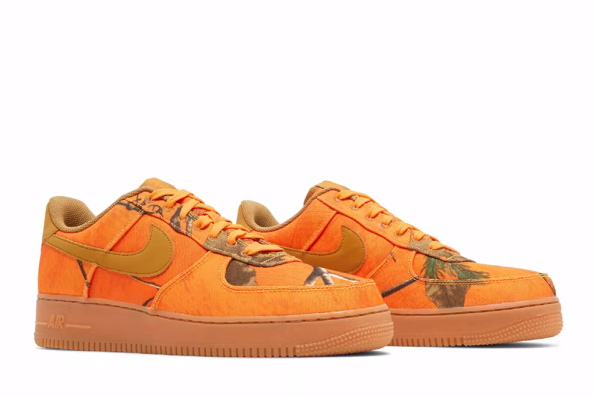 Realtree x Nike Air Force 1 Low Orange Camo, view 9