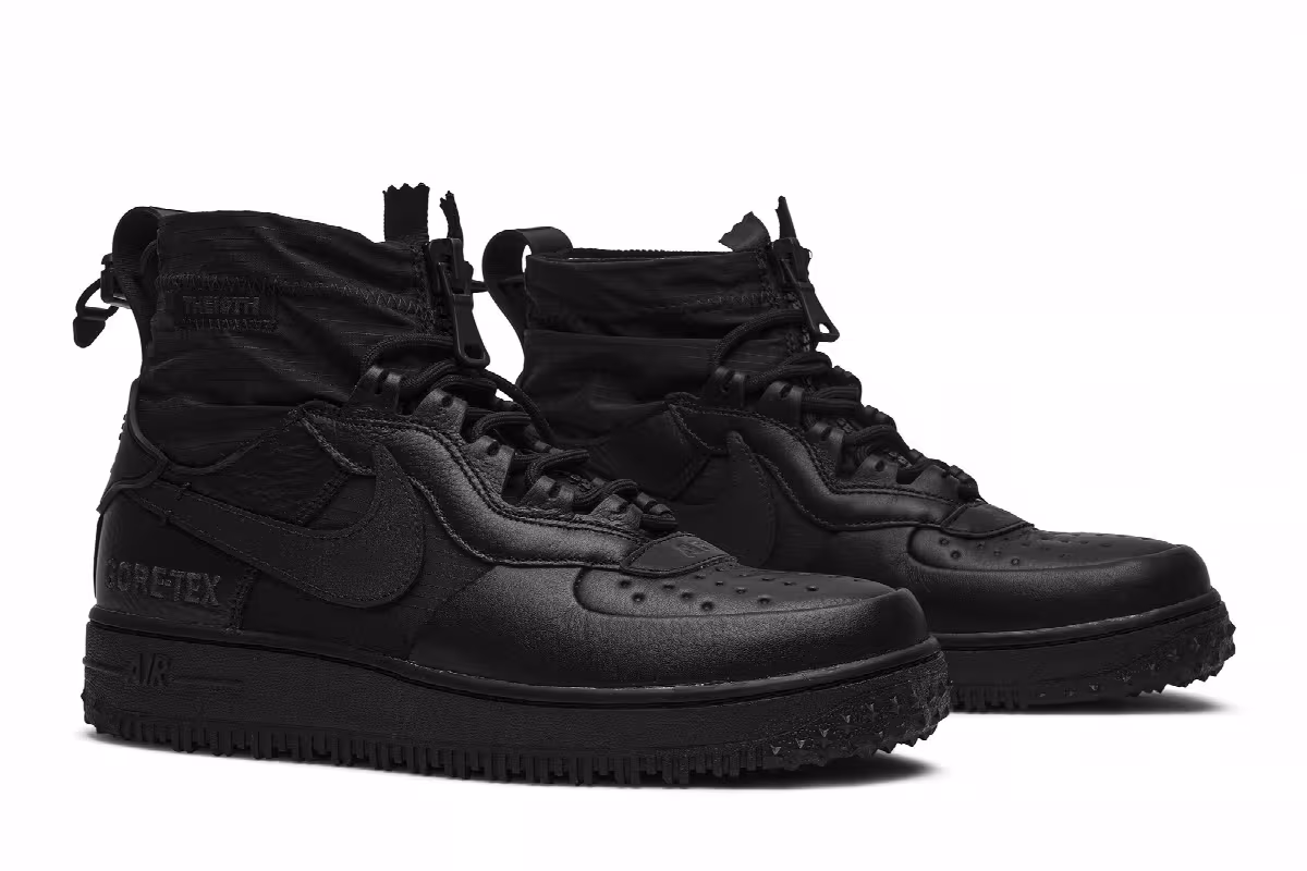 Gore-Tex x Nike Air Force 1 High Triple Black, view 9