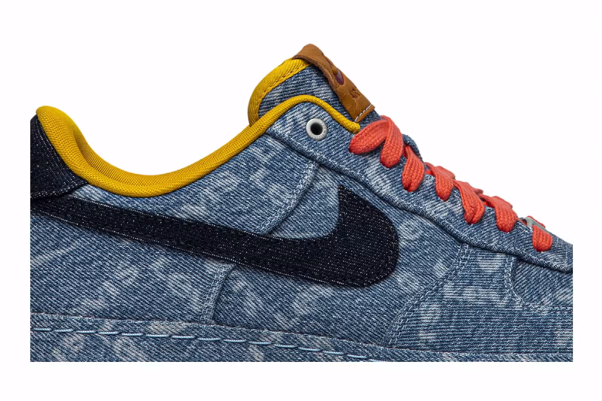 Levi's x Nike By You x Air Force 1 Low Exclusive Denim, view 3