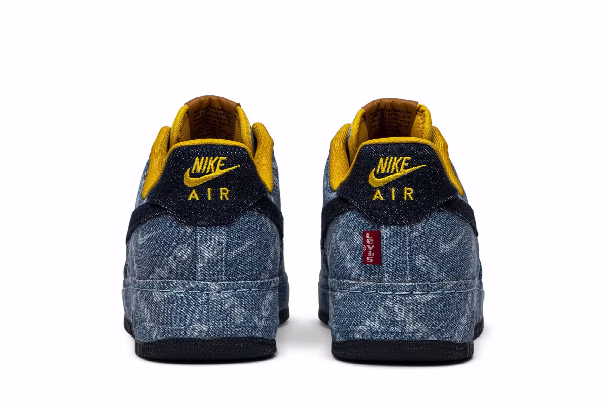 Levi's x Nike By You x Air Force 1 Low Exclusive Denim, view 7