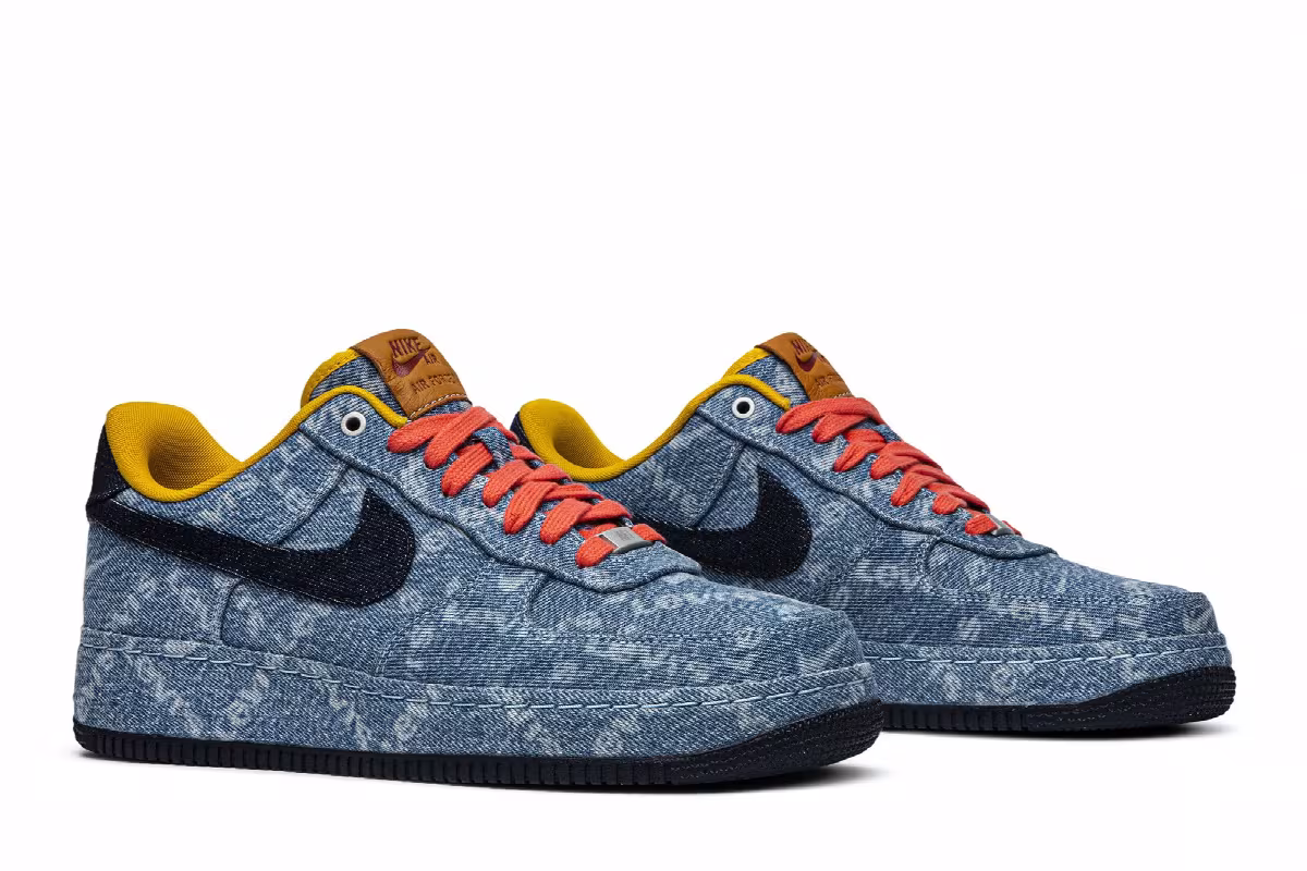 Levi's x Nike By You x Air Force 1 Low Exclusive Denim, view 9