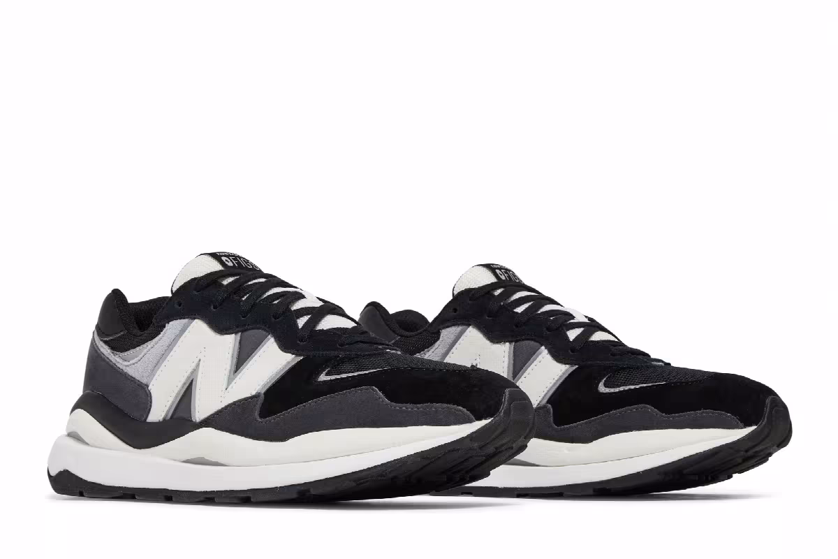 FIGS x New Balance 57/40 Black White, view 9