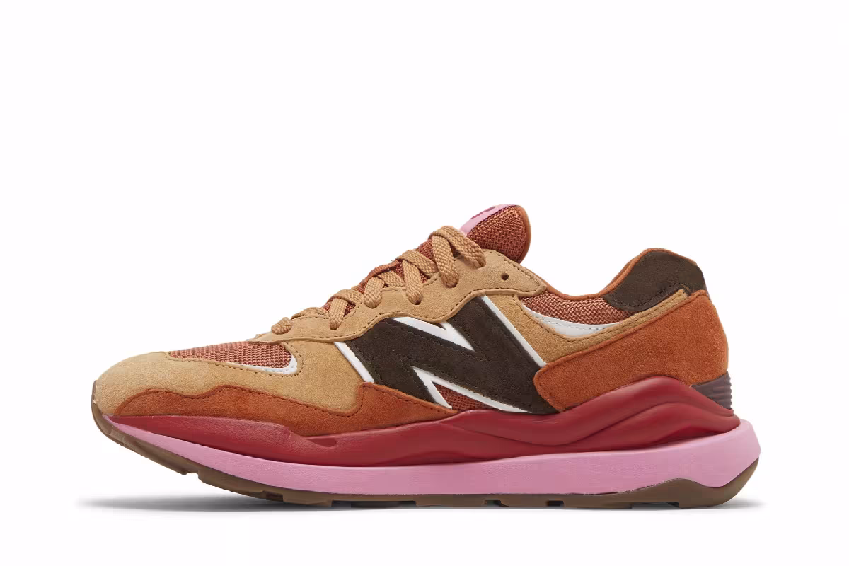 New Balance 57/40 Brown Pink Red, view 4