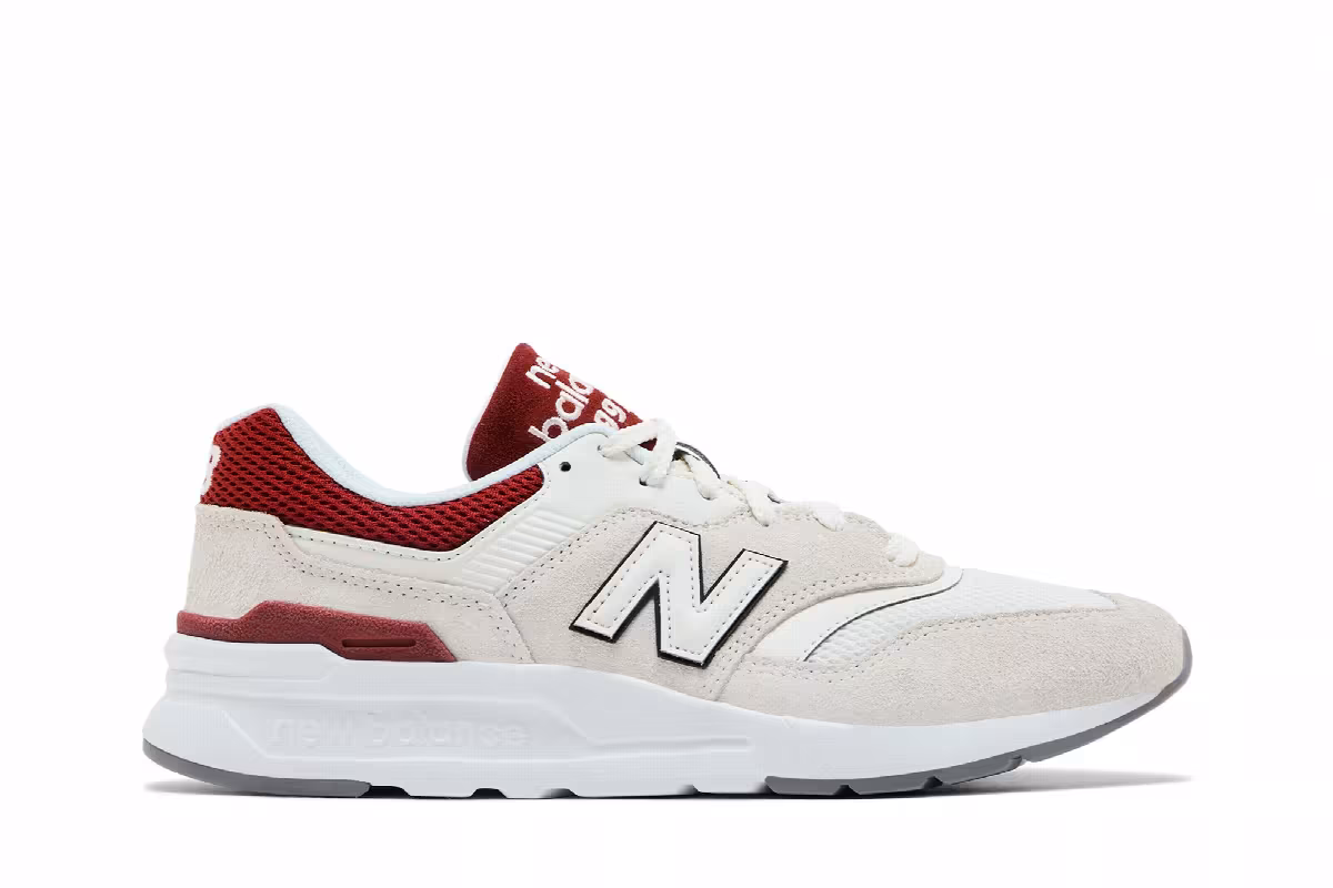 New Balance 997H Sea Salt Brick Red, view 2