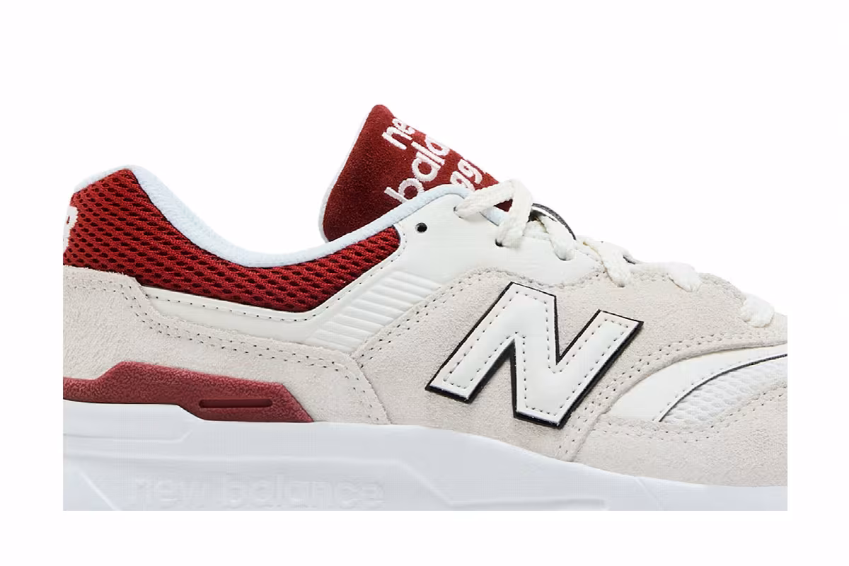 New Balance 997H Sea Salt Brick Red, view 3