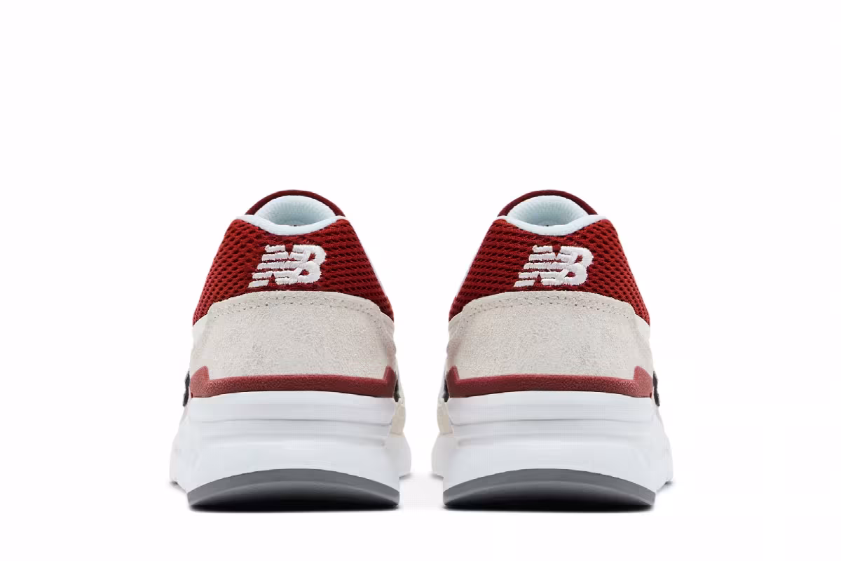 New Balance 997H Sea Salt Brick Red, view 7