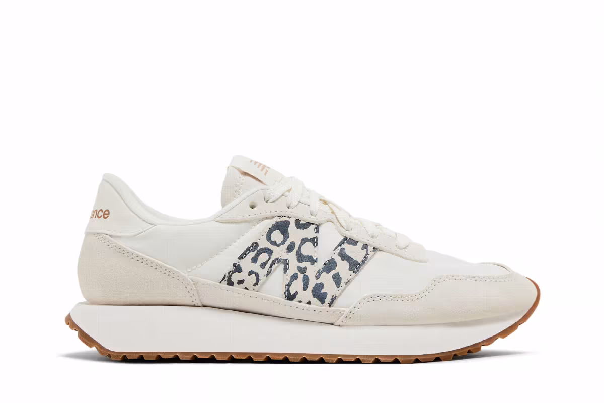 New Balance Women's 237 Sea Salt Leopard, view 2
