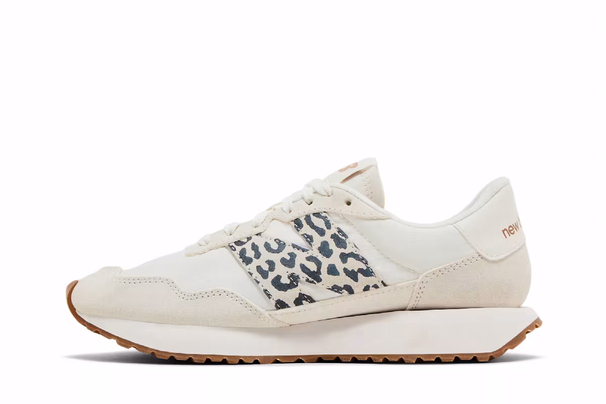 New Balance Women's 237 Sea Salt Leopard, view 4