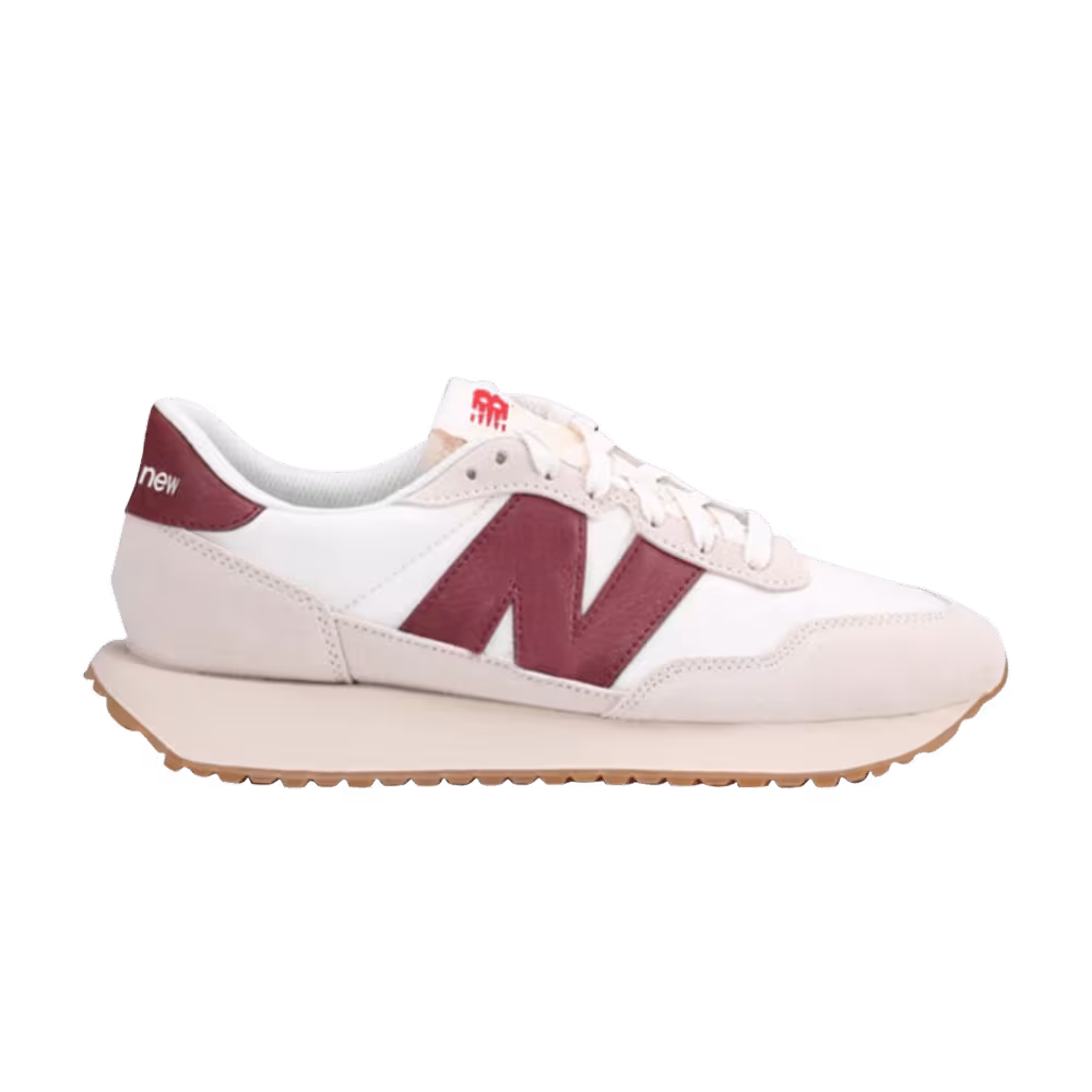 New Balance 237 White Burgundy
