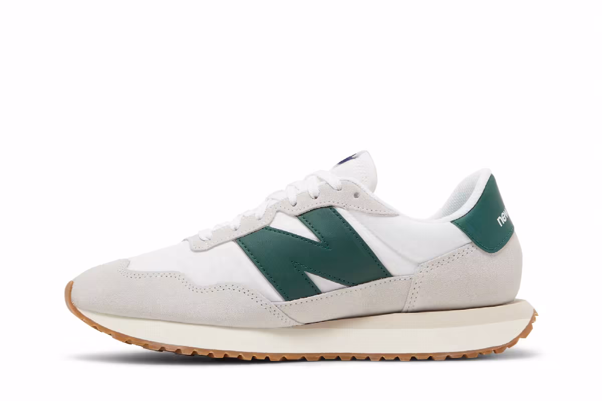 New Balance 237 Cloud Grey Night Green, view 4