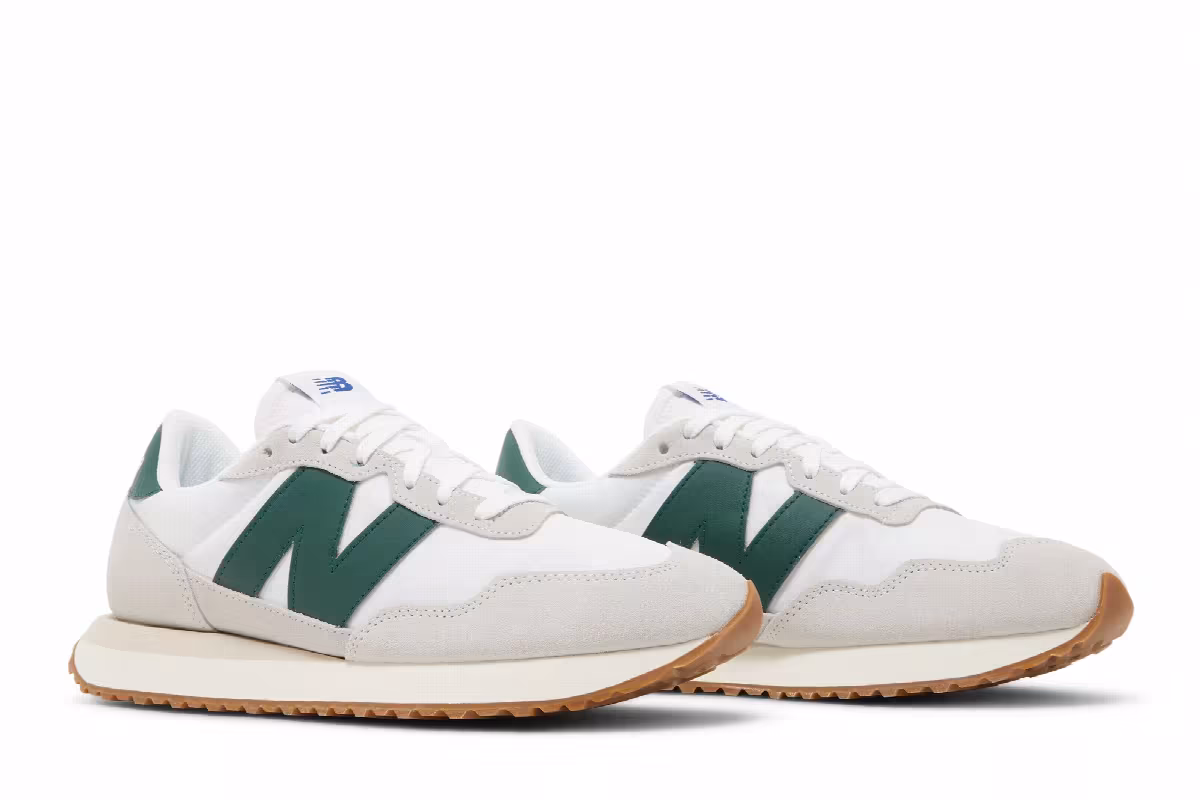 New Balance 237 Cloud Grey Night Green, view 9