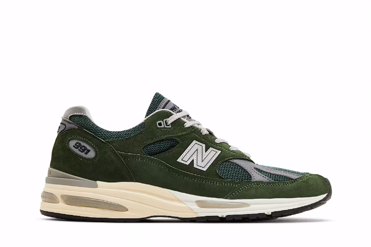 New Balance 991v2 Made in England Kombu, view 2