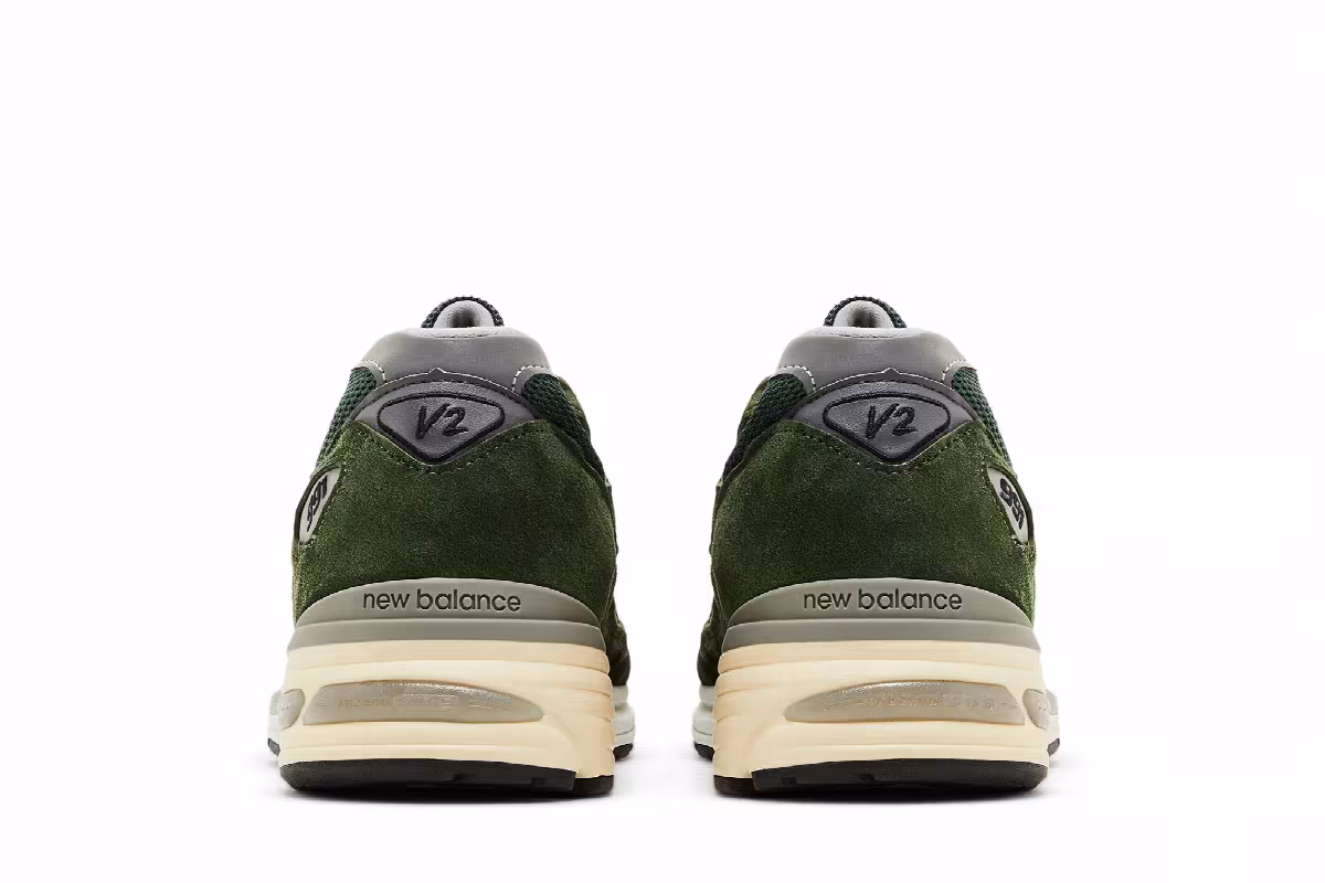 New Balance 991v2 Made in England Kombu, view 7