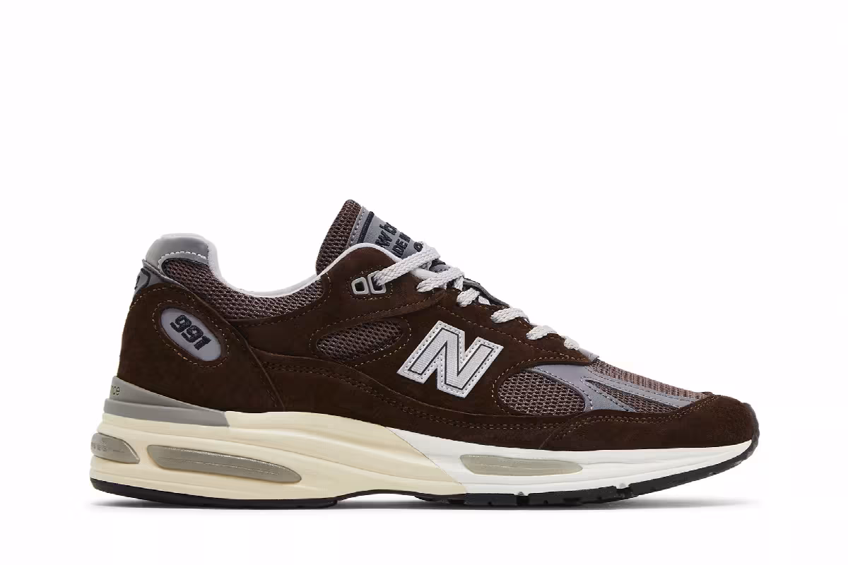 New Balance 991v2 Made in England Pinecone, view 2
