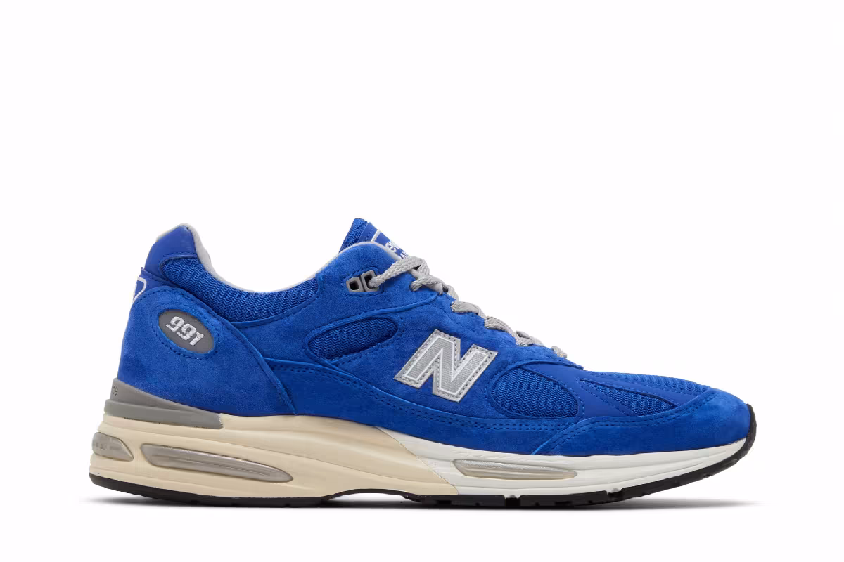 New Balance 991v2 Made in England Brights Revival Pack - Dazzling Blue, view 2