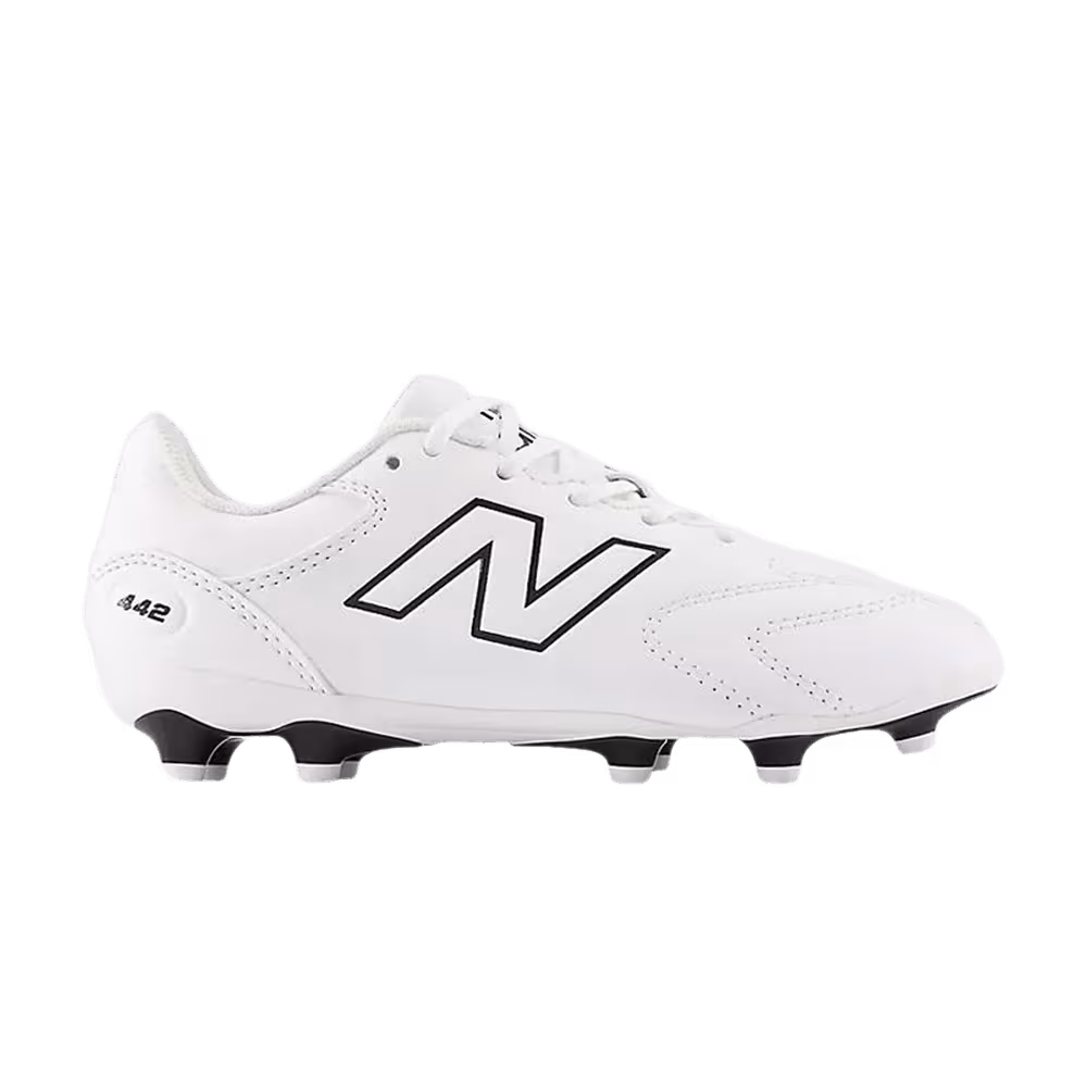 New Balance 442 Team FG V3 Big Kid White Black