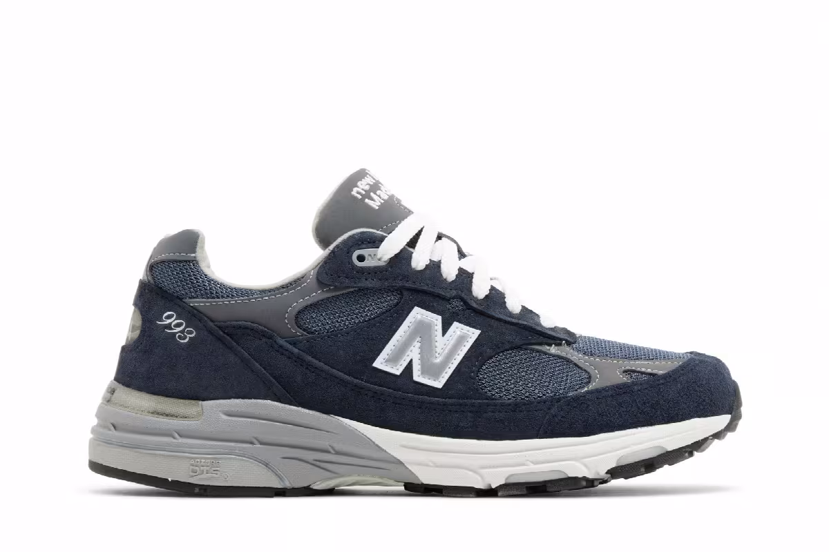 New Balance 993 Navy White, view 2