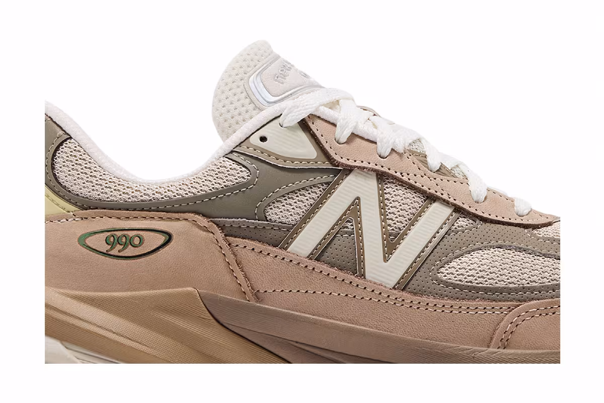 Teddy Santis x New Balance 990v6 Made in USA Driftwood Timberwolf, view 3