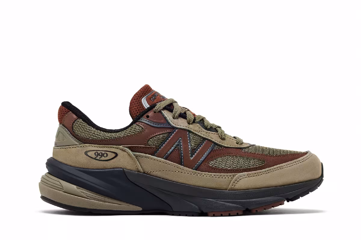 Teddy Santis x New Balance 990v6 Made in USA Dark Camo Rich Oak, view 2