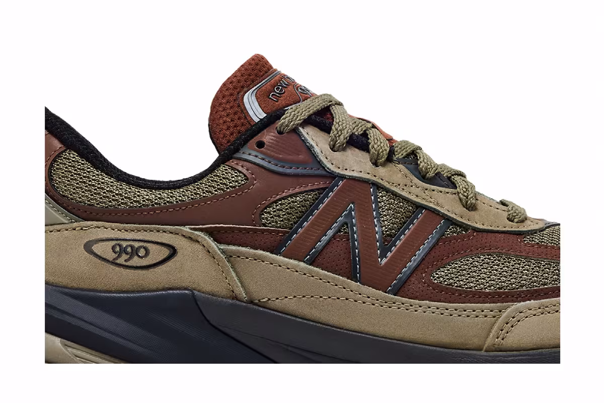 Teddy Santis x New Balance 990v6 Made in USA Dark Camo Rich Oak, view 3
